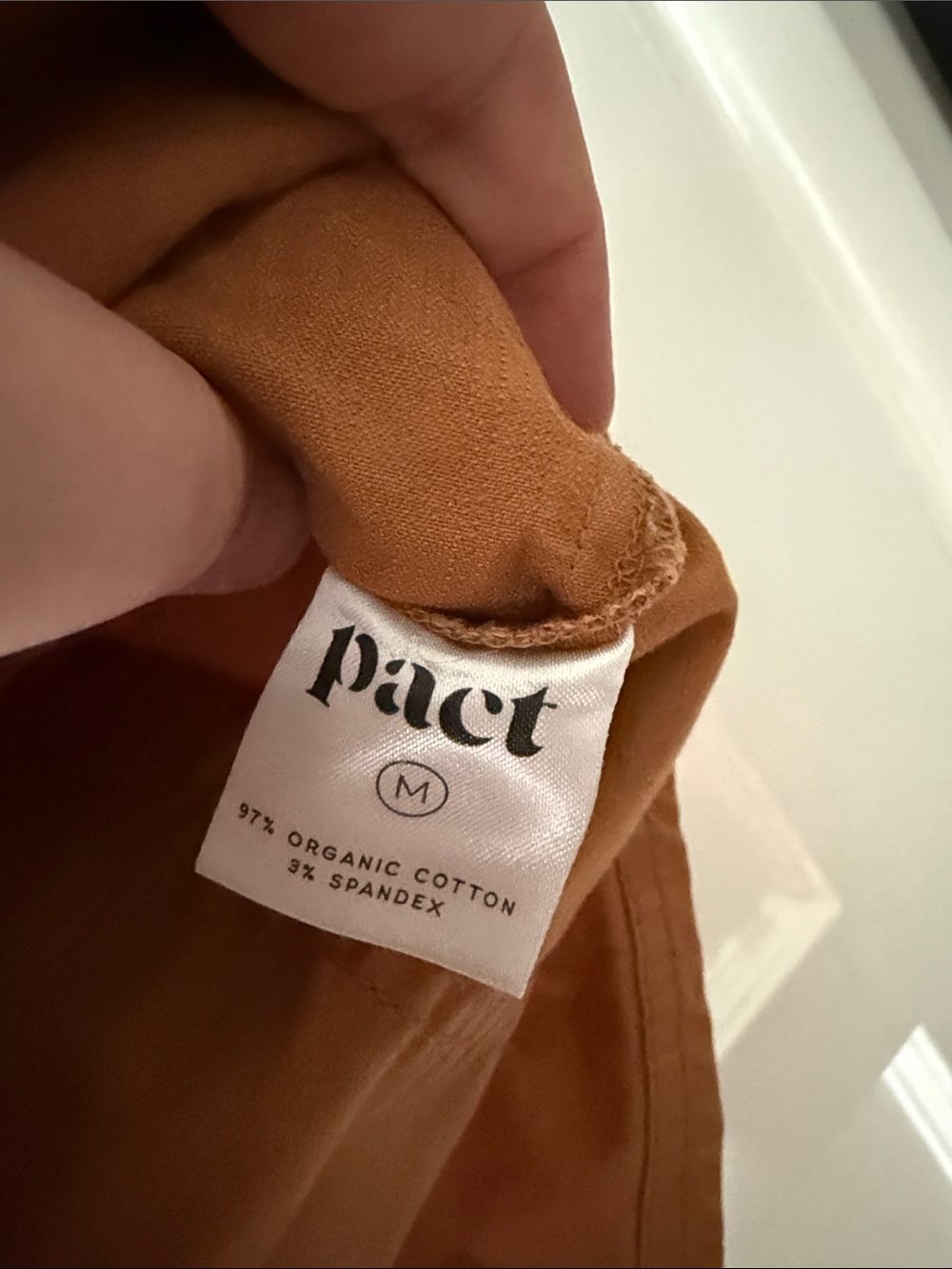 Pact Organic Cotton Women's Rust Drawstring Casual Shorts - Picture 7 of 10